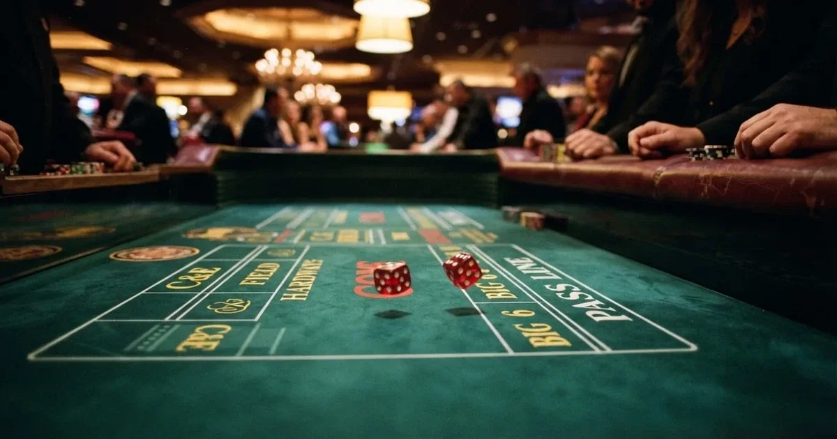A craps table
